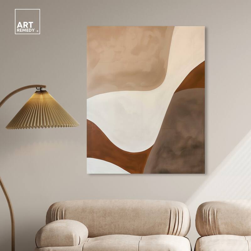 Art Remedy Dream Away Gallery Wrapped Abstract Shapes 1 Piece Canvas Wall Art