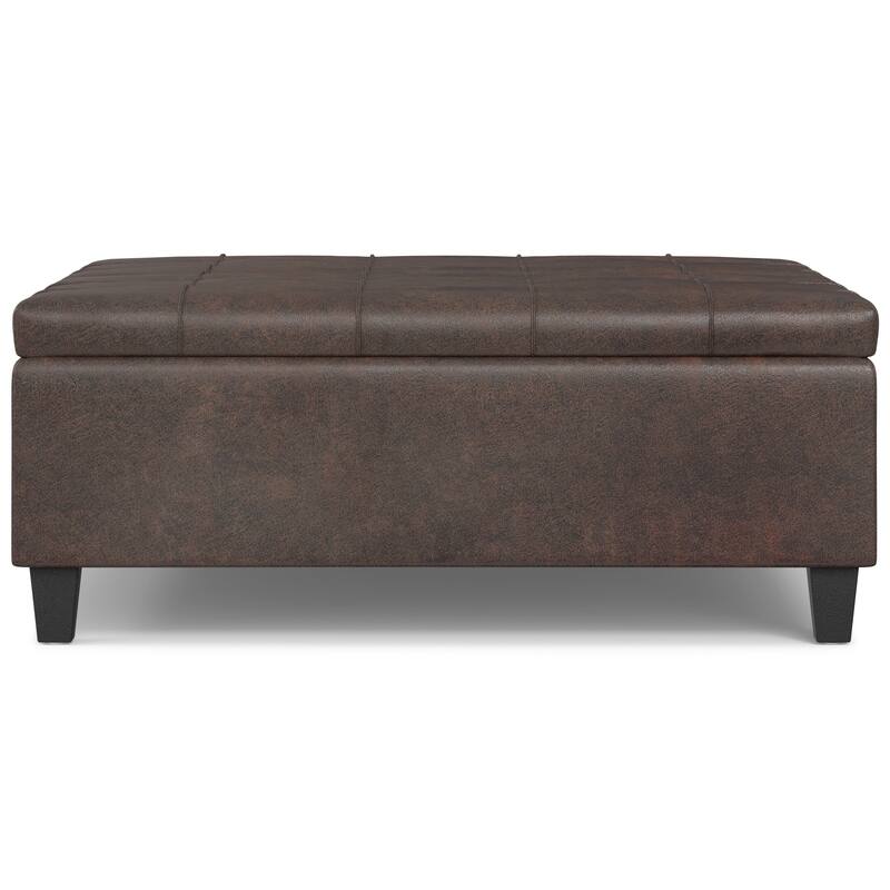 WYNDENHALL Elliot 40 inch Wide Transitional Square Table Ottoman