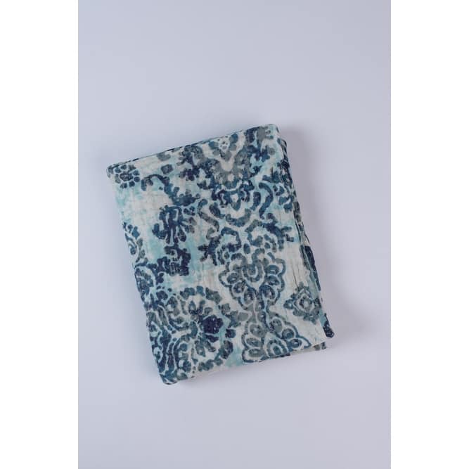 Lina Cotton Linen Peacock Quilt