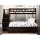 preview thumbnail 4 of 8, Westbrook Staircase Bunk Twin over Full with Twin Trundle in Espresso