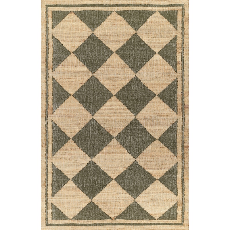Erin Gates by Momeni Orchard Court Hand Woven Wool and Jute Area Rug - Green - 5' X 8'