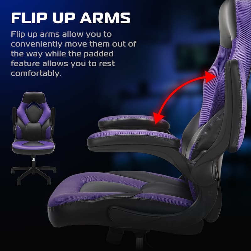 RESPAWN 3085 Ergonomic Gaming Chair, High Back PC Computer Desk Office Chair, Flip-up Arms