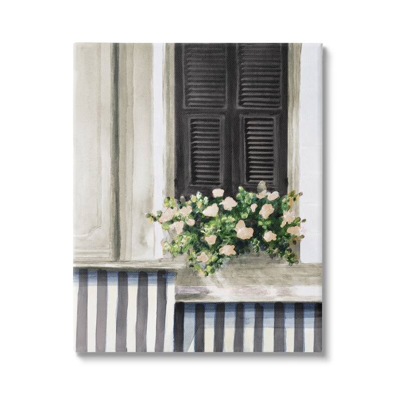 Stupell Window Flower Bouquet Stretched Canvas Wall Art, Design by Lanie Loreth - 16 x 20