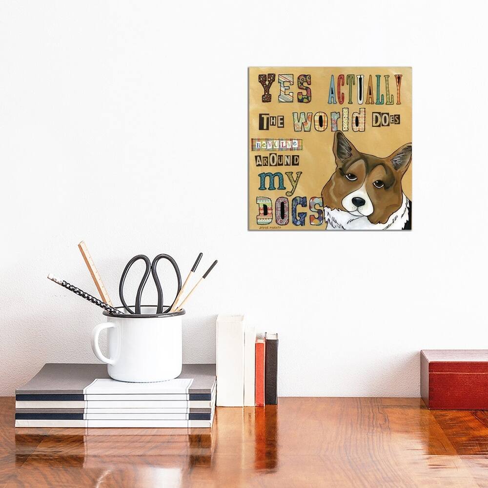 iCanvas "Around My Dog" by Jamie Morath Canvas Print