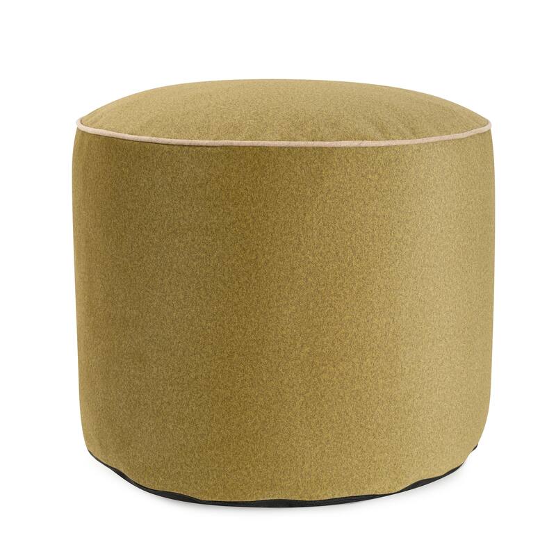Qiviut Green Tall Pouf