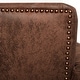 preview thumbnail 7 of 14, Abbyson Tafton Antique Brown Fabric Tufted Club Chair