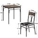 preview thumbnail 55 of 69, VECELO Modern 3/5-piece Dining Set Tempered Glass Top and Wood Top, Steel Dining Table and Chair Set of 2/4