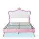 preview thumbnail 3 of 23, Queen Size Upholstered Bed Frame with LED Lights