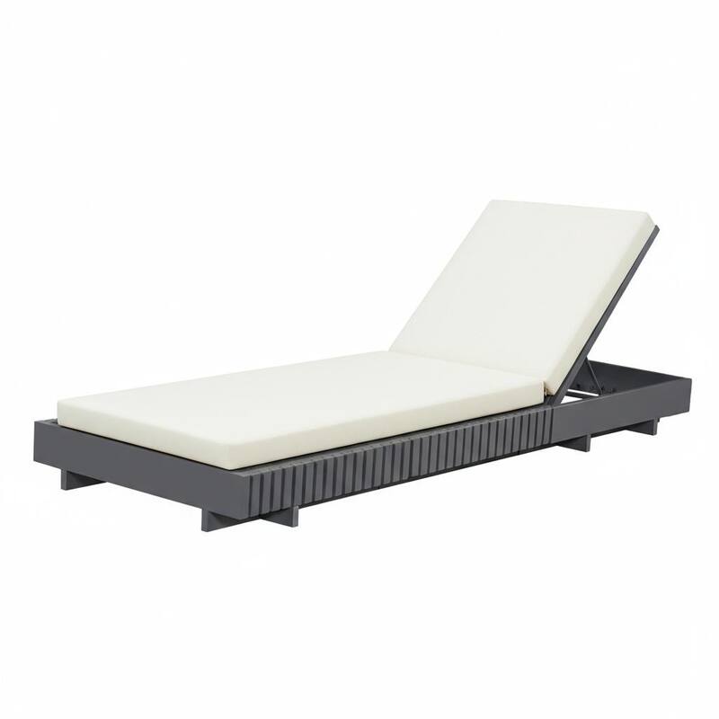 Christopher Knight Home - Gimmie Lounge Chaise Set Acacia Wood with Waterproof Cushion & Adjustable Backrest