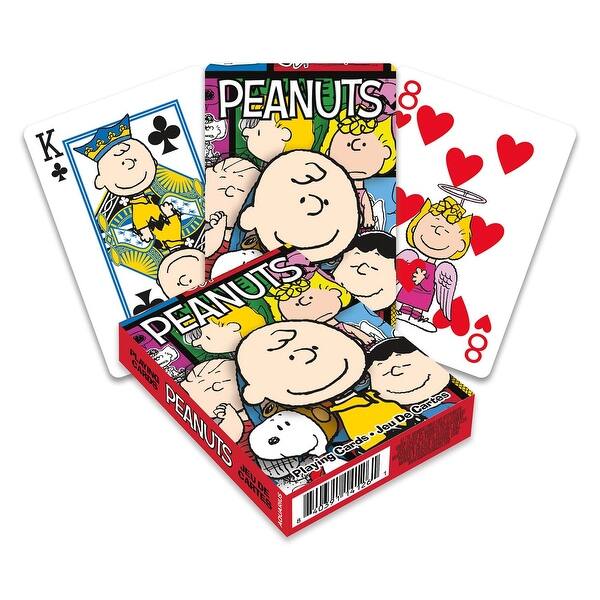 slide 2 of 3, Peanuts Cast Playing Cards