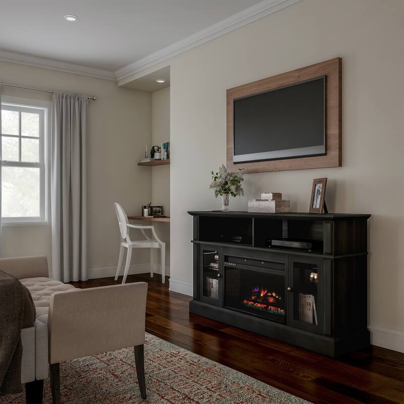 Electric Fireplace TV Console for 60-Inch TVs