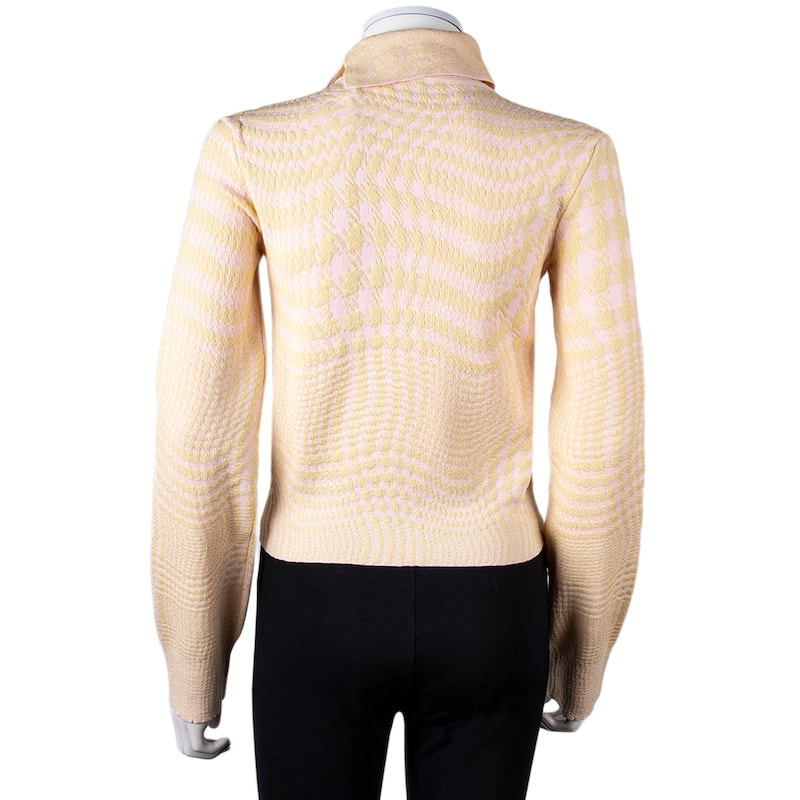 Burberry Warped Houndstooth Jacquard Houndstooth Sweater