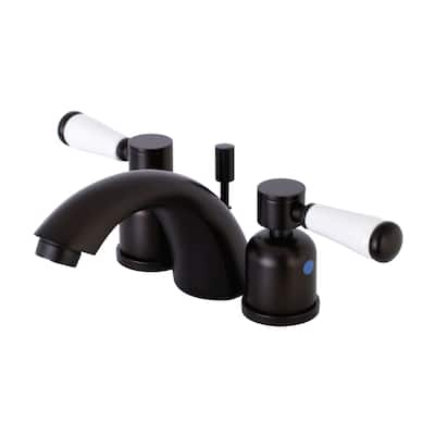 Kingston Brass Paris 1.2 GPM Widespread Bathroom Faucet with Porcelain