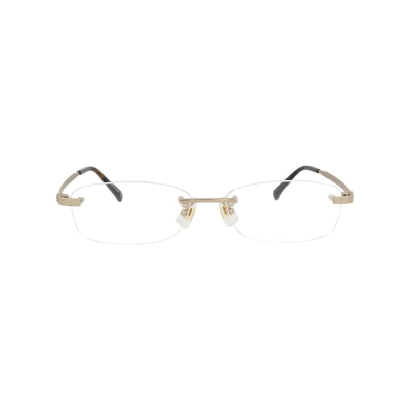 Dunhill Square-Frame Titanium Optical Frames - Gold Gold Transparent - Gold