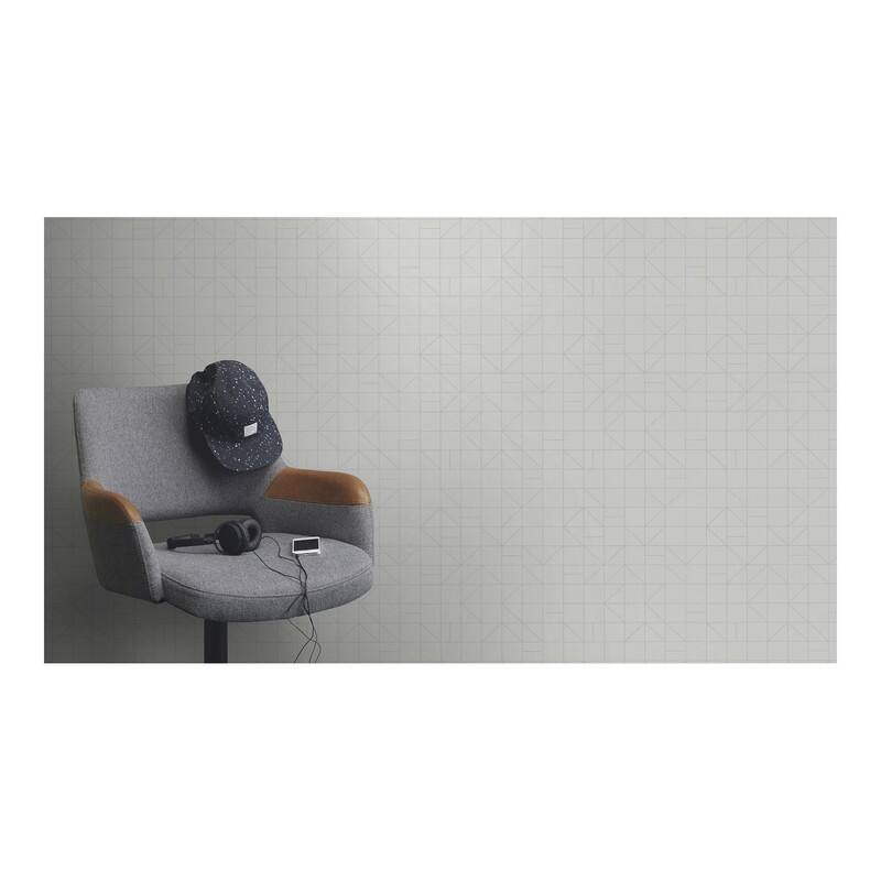 Rasch Teague Silver Geometric Wallpaper - 20.5 x 396 x 0.025