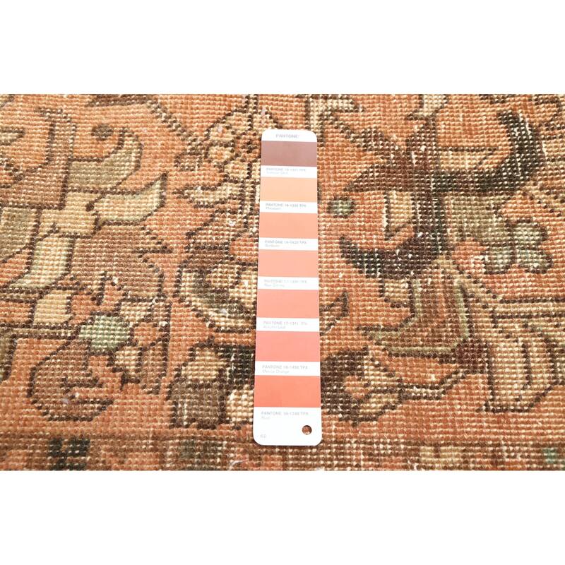 ECARPETGALLERY Hand-knotted Antalya Vintage Copper Wool Rug - 4'9 x 13'0