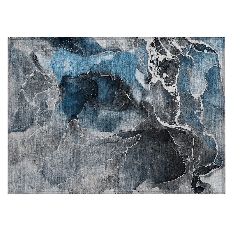 Bax Artistic Abstract Weather Resistant Modern Chic Outdoor Rug