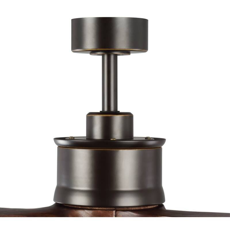 Farris Collection Three-Blade Carved Wood 60" Ceiling Fan - 12.370" x 31.250" x 10.500"