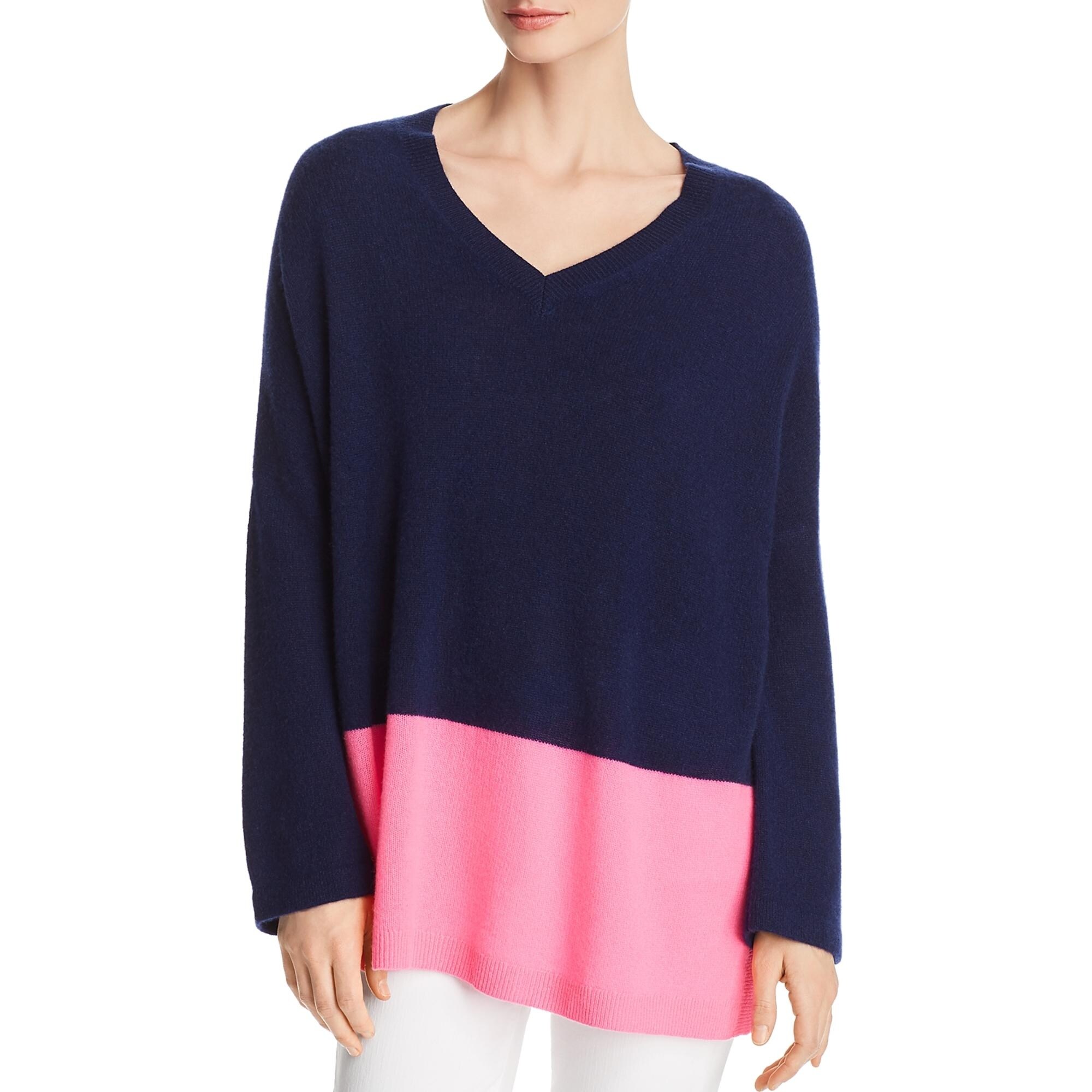 color block crew neck