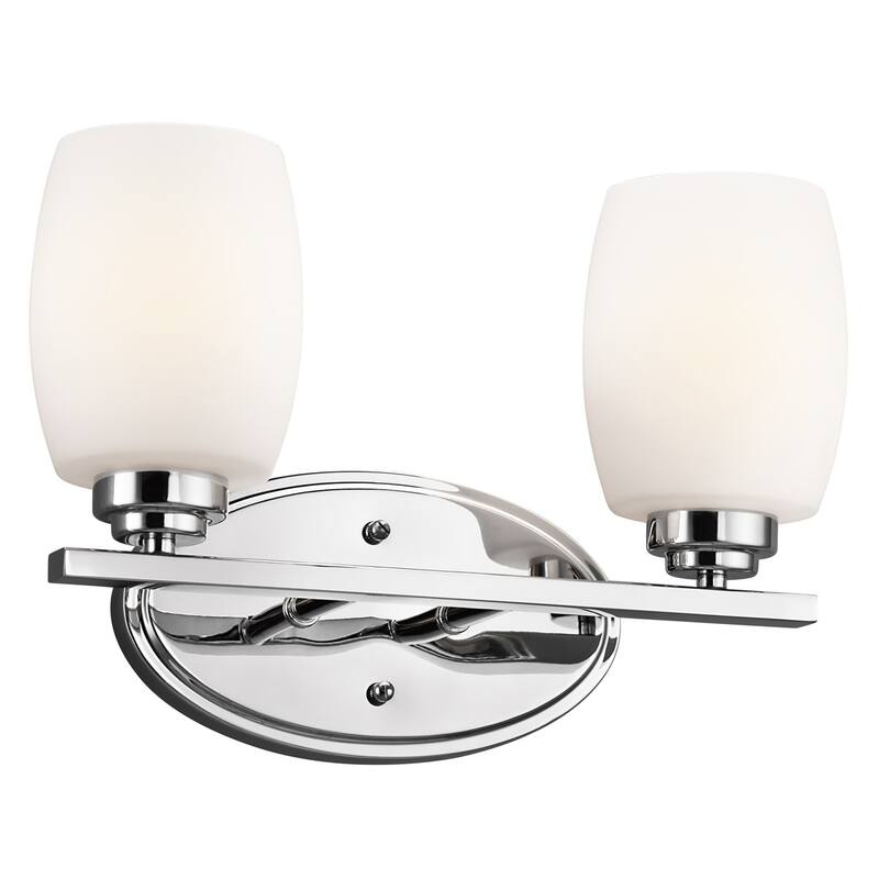 Kichler Eileen 14.5" Wide 2-Bulb Bathroom Lighting Fixture - Chrome