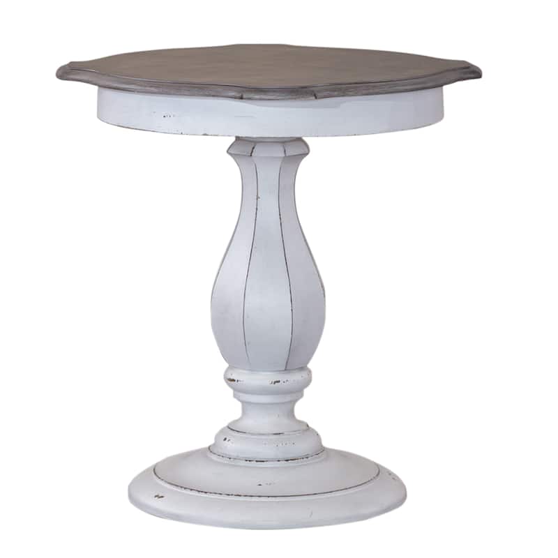 Magnolia Manor Antique White Round Accent Table - On Sale - Bed Bath ...