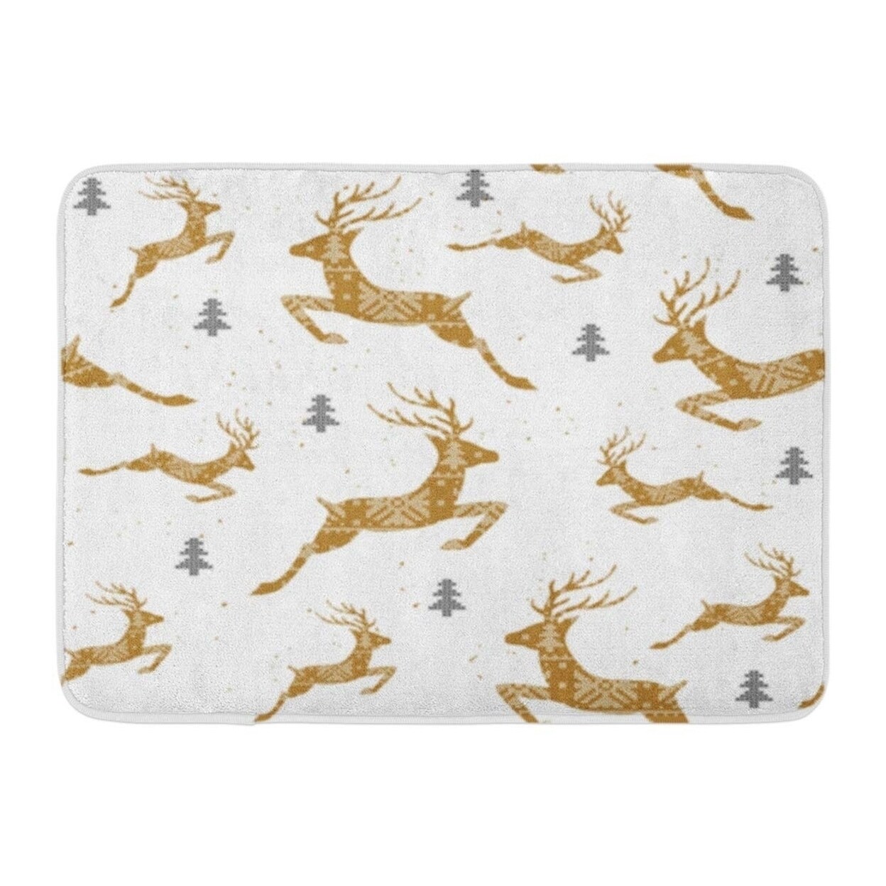 Shop Reindeer Christmas Deers The Cross Stitch Pattern Holiday Drawing Doormat Floor Rug Bath Mat 23 6x15 7 Inch Multi On Sale Overstock 31775963