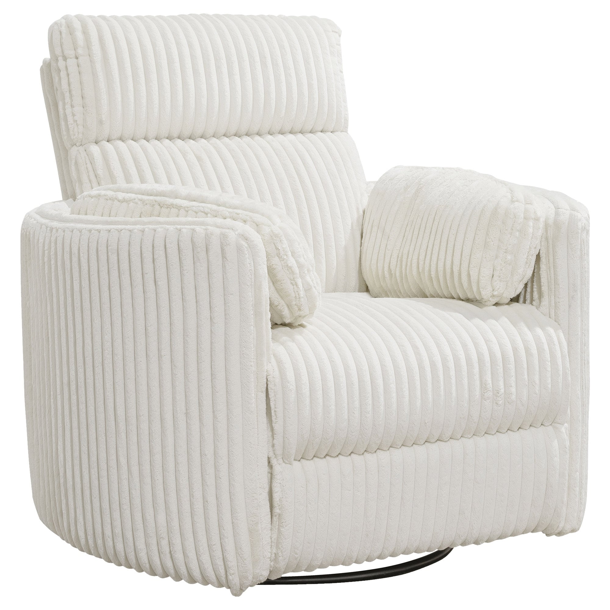 Ergonomic Glider 360 Degree Swivel Recliner Chair with Overstuffed ...