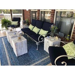 Unique Loom Outdoor Soft Border Area Rug