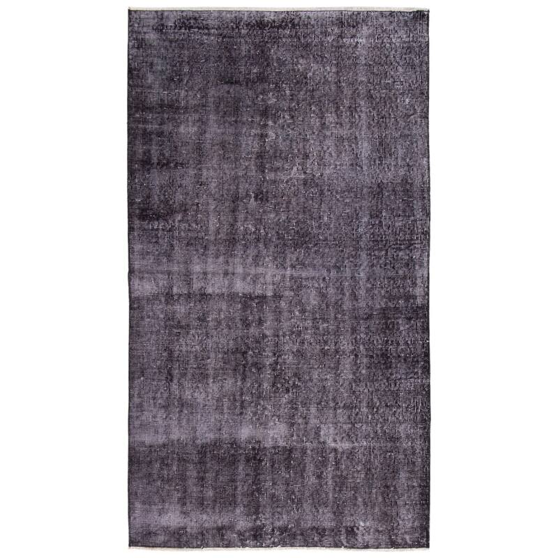 ECARPETGALLERY Hand-knotted Color Transition Black Wool Rug - 3'4 x 6'3 - Black - 3'4 x 6'3