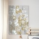 preview thumbnail 8 of 8, Mustard on Grey Blooms I-Premium Gallery Wrapped Canvas