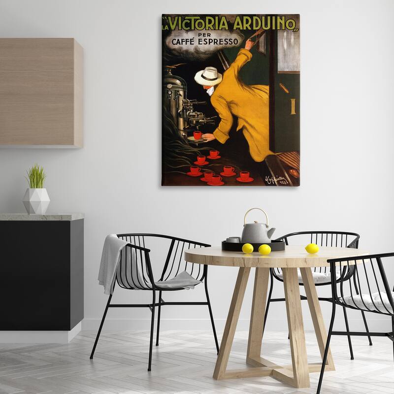 Stupell Vintage Espresso Advertisement Canvas Wall Art Design By Marcus Jules