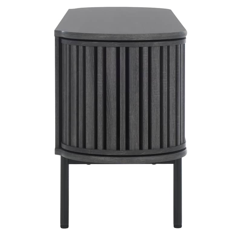 SAFAVIEH Enid 4-Door Media Stand Fits up to 65" Flatscreen TV - 60Wx15Dx23H