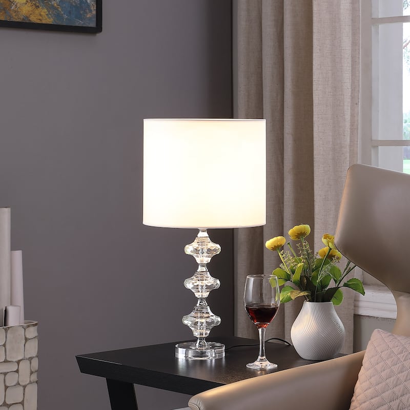 22.25 In. Geometric Prism Crystal Table Lamp