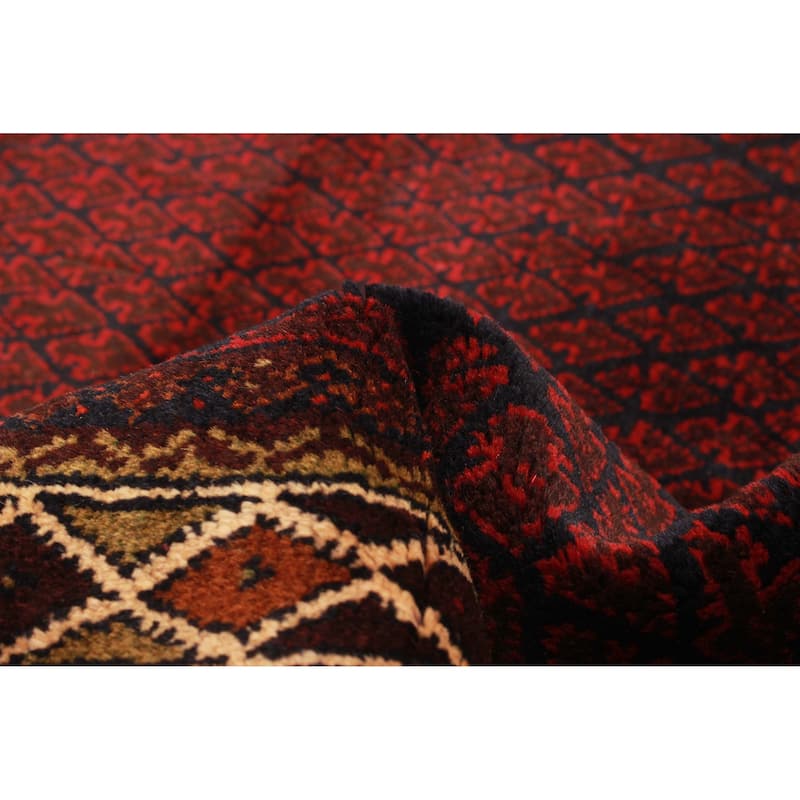 Teimani Burgundy Rug 2'11" x 4'9" - 2'11 x 4'9
