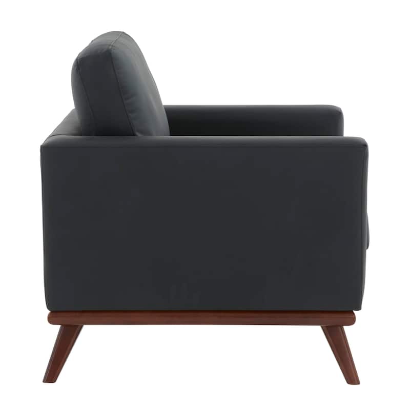 Chester Modern One-Seater Sofa Leather Or Mesh Upholstery Accent Arm Chair for Living Room Bedroom Lounge - 33.46
