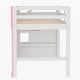 preview thumbnail 16 of 18, Twin Size Low Loft Bed with Side Storage Staircase and Window, Pinewood Frame Playhouse Bed Playful Castle Bed for Children