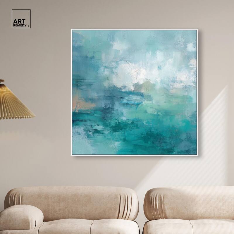 Green Blue II Canvas by Art Remedy