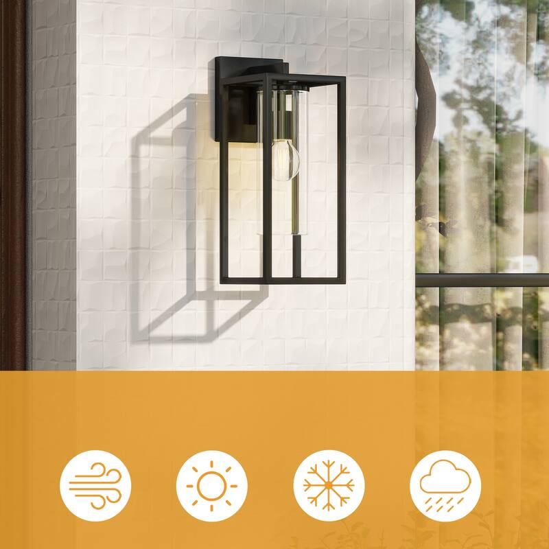 Outdoor Wall Light Lantern Sconce with Glass