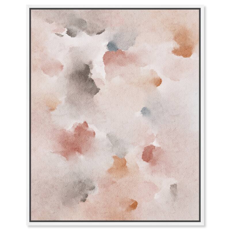 Art Remedy Cocadas Confectionery Framed Watercolor Boho Abstracts - 25 x 31 - White