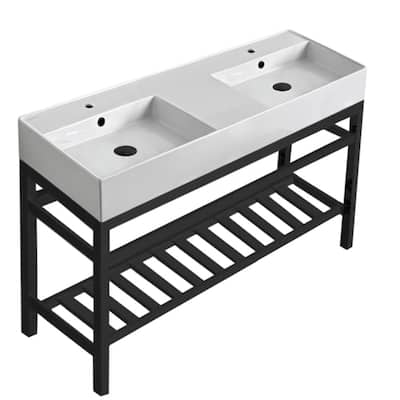 Nameeks Scarabeo 5143-CON2-Two Hole Teorema 2 47-13/16" Rectangular
