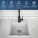 preview thumbnail 59 of 65, Karran QT-825 Drop-in 15-3/4" Single Bowl Quartz Composite Kitchen Sink
