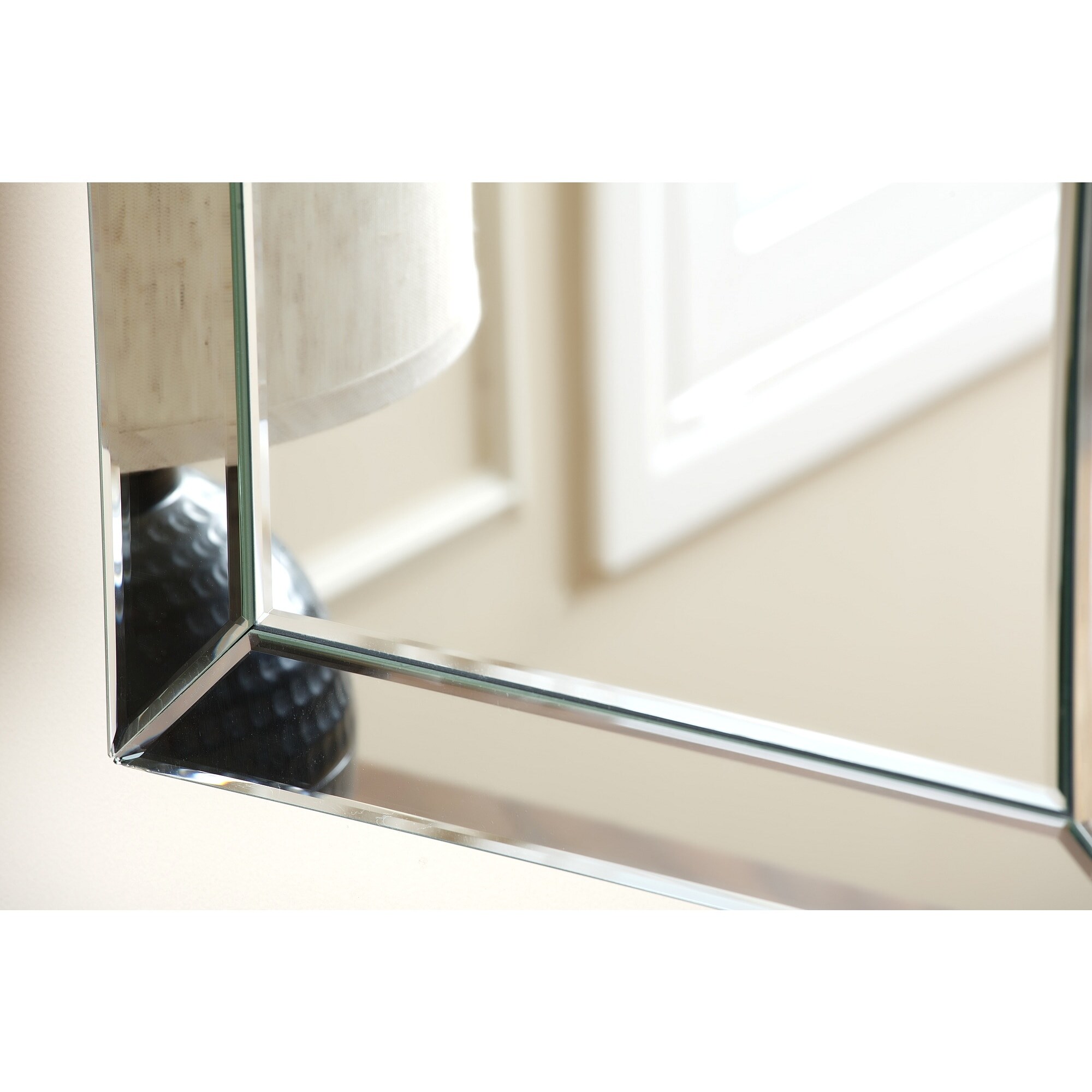 Abbyson Loft Silver Modern Rectangle Wall Mirror Overstock 7316214