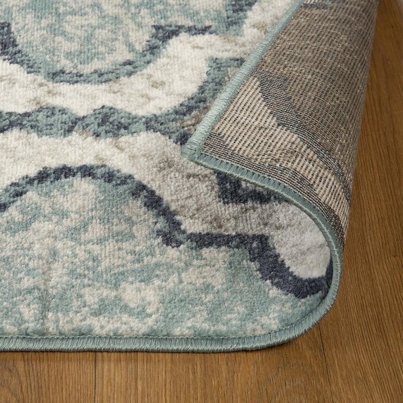 Superior Viking Contemporary Geometric Trellis Indoor Runner or Area Rug