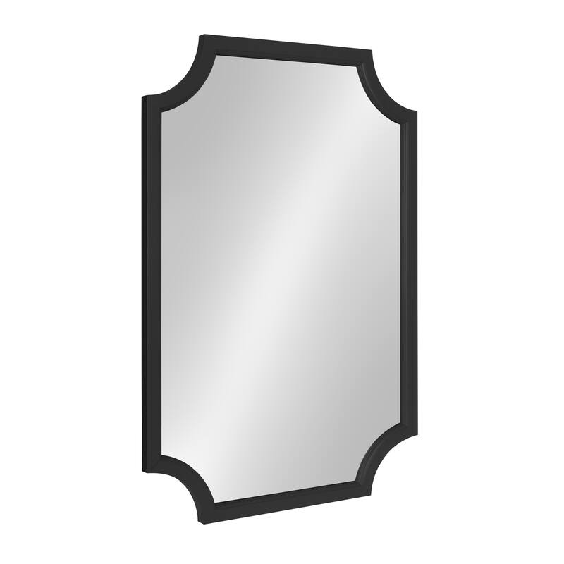 Kate and Laurel Hogan Scalloped Wood Framed Mirror