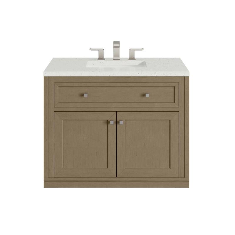 Chicago 36" Single Vanity, Walnut Whisper