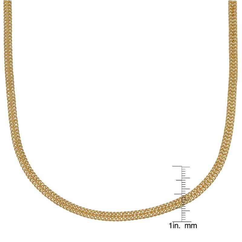 Victoria Townsend Gold Plated Curby Link Chain Necklace