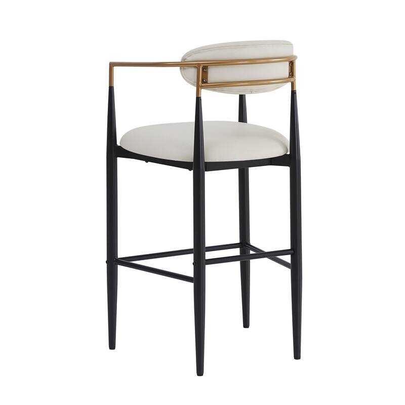 Elmore Fabric and Iron 30 Inch Barstools (Set of 2) by Christopher Knight Home