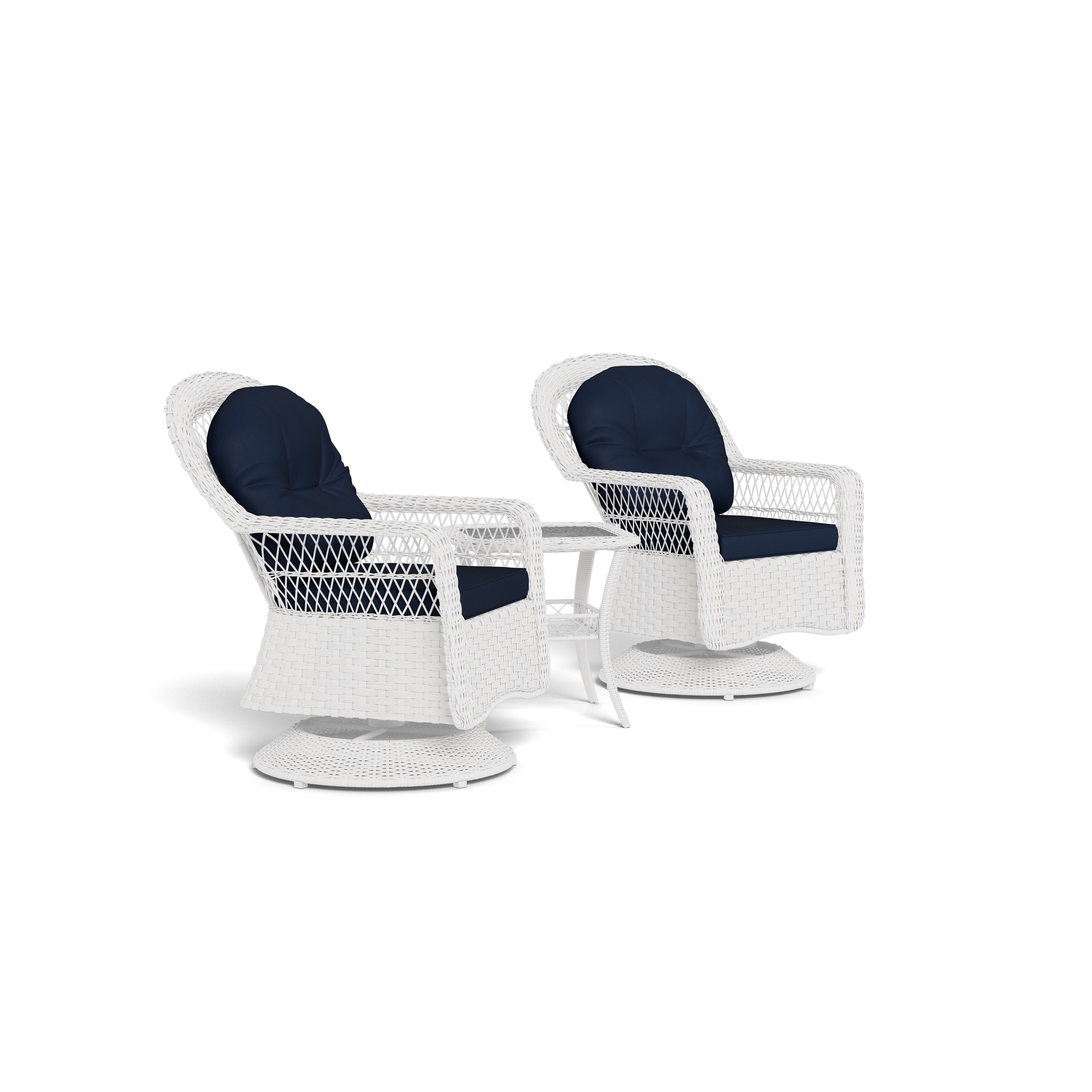 White new arrivals wicker glider
