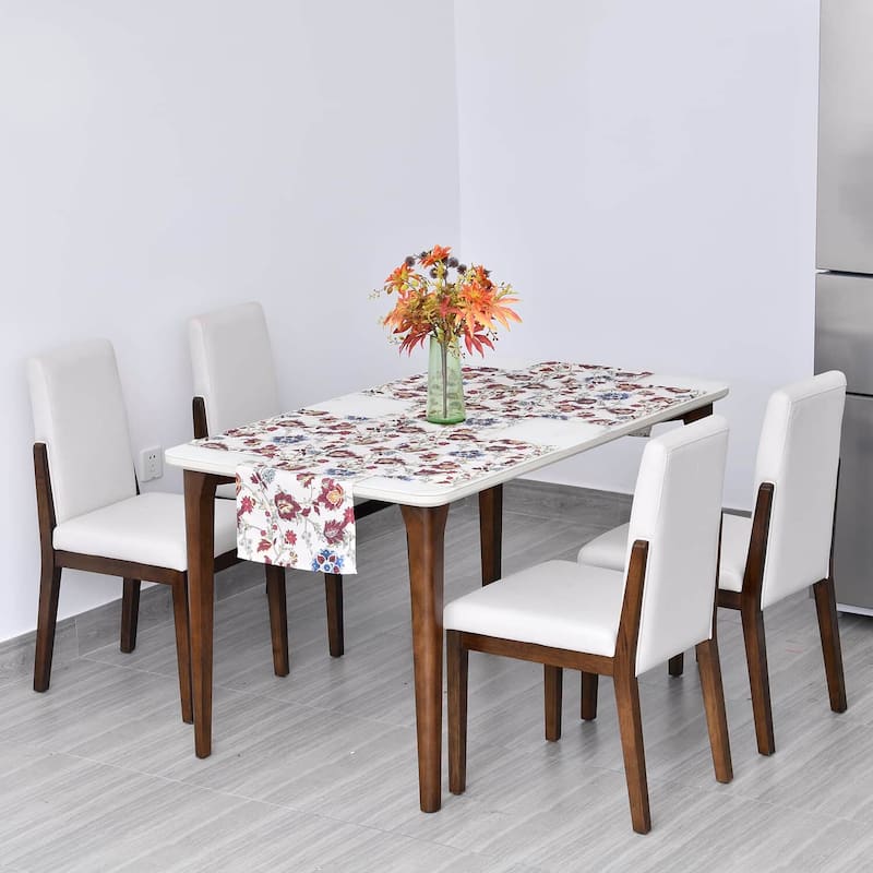 HOMESMART Floral PatternPolyester, Cotton and Rayon Set of 4 Placemat