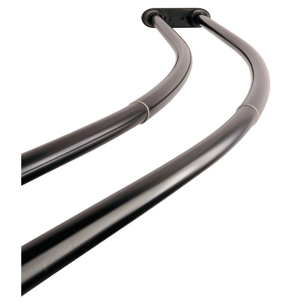 Edenscape Adjustable 60-72 in. Double Curved Shower Curtain Rod. Opens flyout.